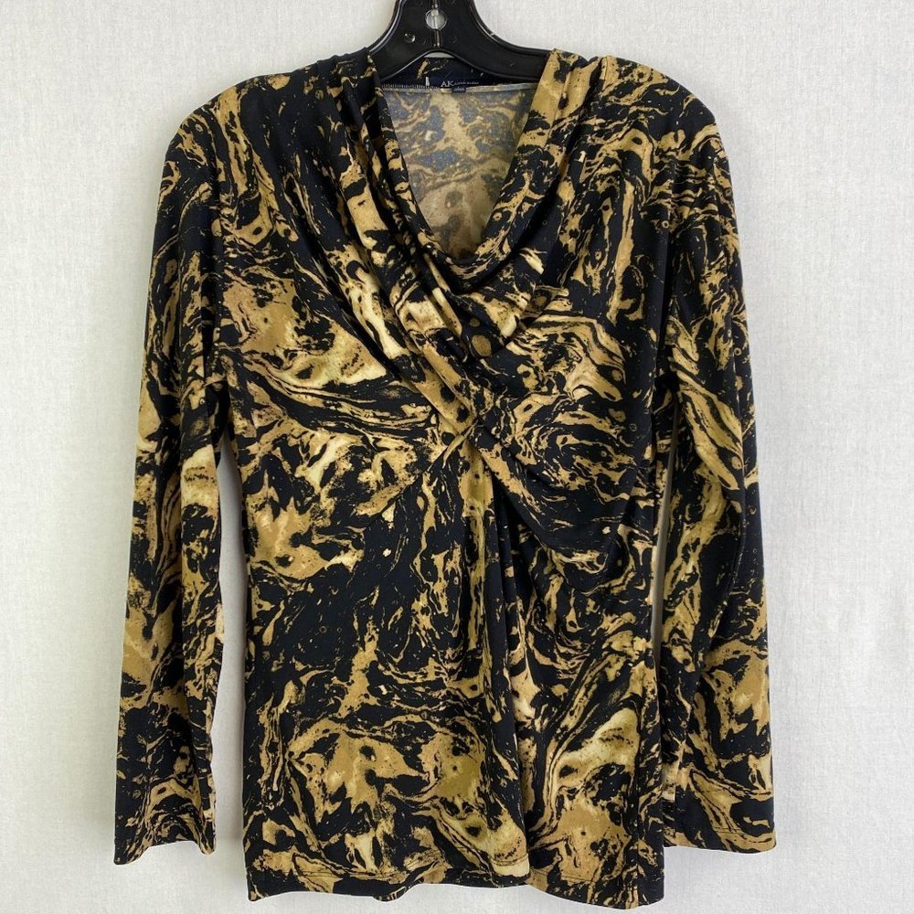 Anne Klein Pattern Twisted Top - image 1